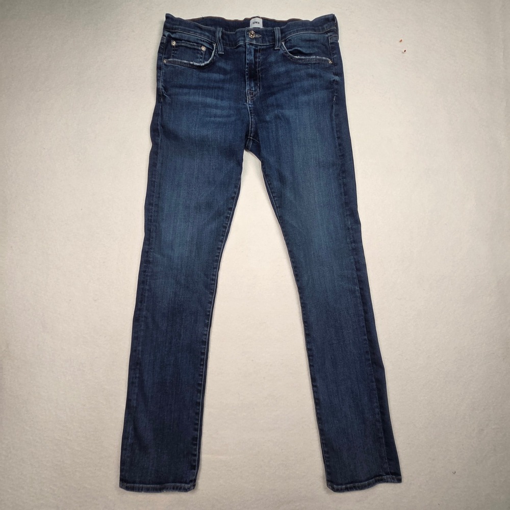 Edwin Maddox Slim Jeans Mens 31×32 Dark Wash‎ Blue Denim Pants Casual Faded